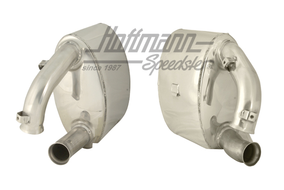Jeu de silencieux sport, inox, 993 | 93.300S | 520-3580