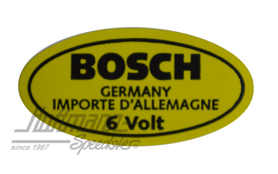 Autocollant "6 Volt", bobine, -7.67 | AC 853 951 | 021-0193