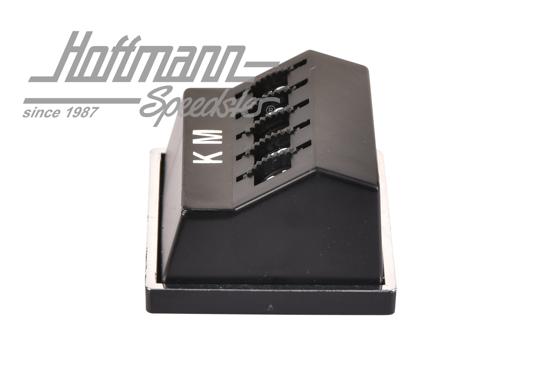 Compteur kilométrique journalier, "KM", noir                                                        