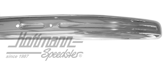 Pare-chocs modèle nervuré (split), -10.52, avant, chromé | 113 707 111 | 020-3057-04