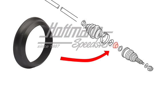 Bague de roulement, joint homocinétique, extérieur | 321 407 295 A | 140-5790-60