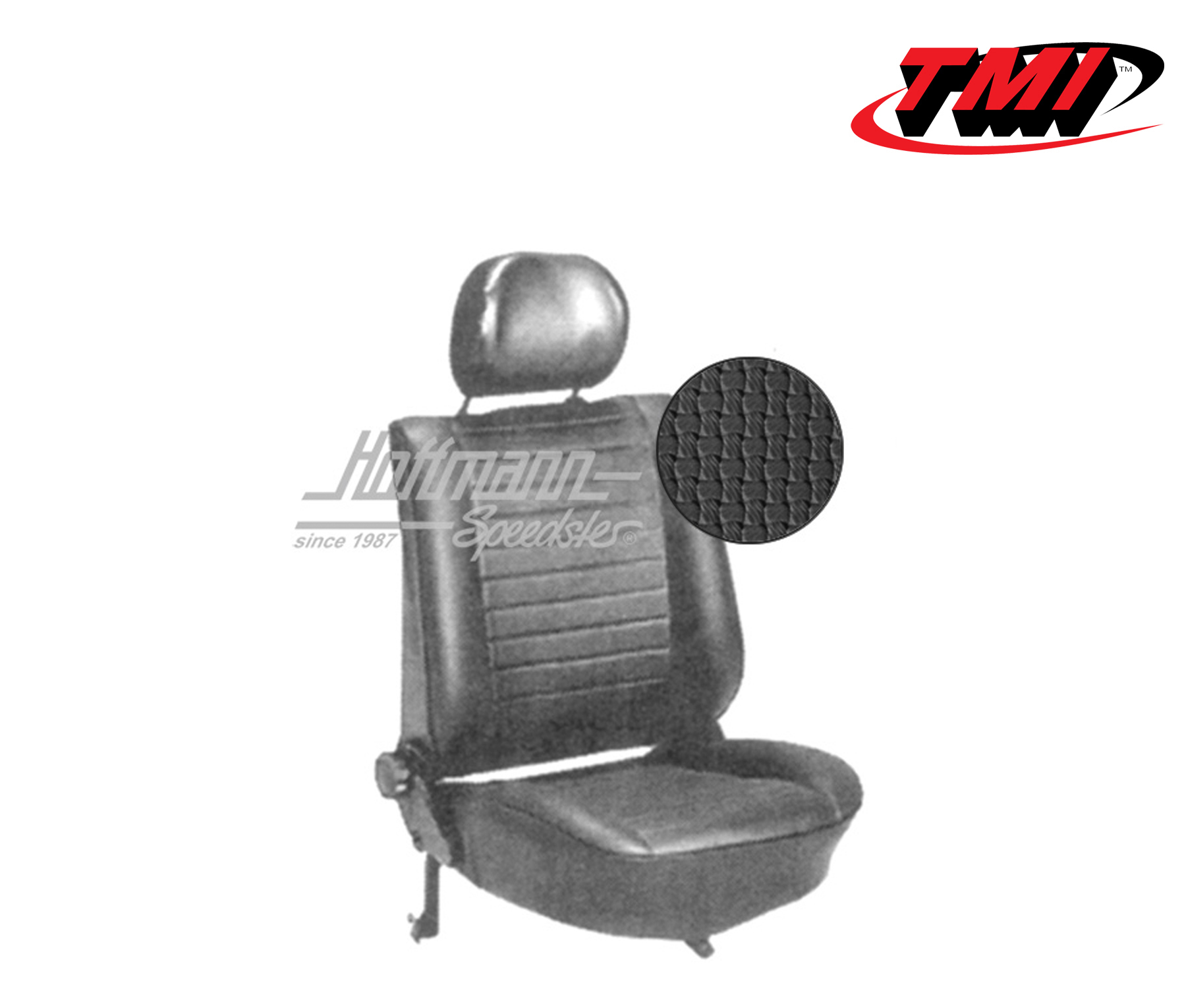 Housses de sièges, Berline, 8.76-, tissu natté, noires | 43-1129-01 | 055-5440