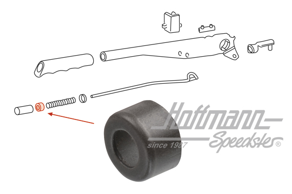 Douille, levier de frein à main, 911/914/964/944                                                    
