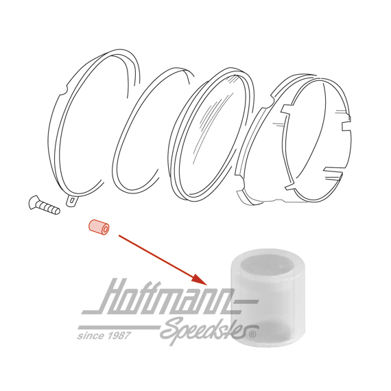 Douille entretoise, vis, en bas, -7.67 | 111 941 197 | 020-4410-14