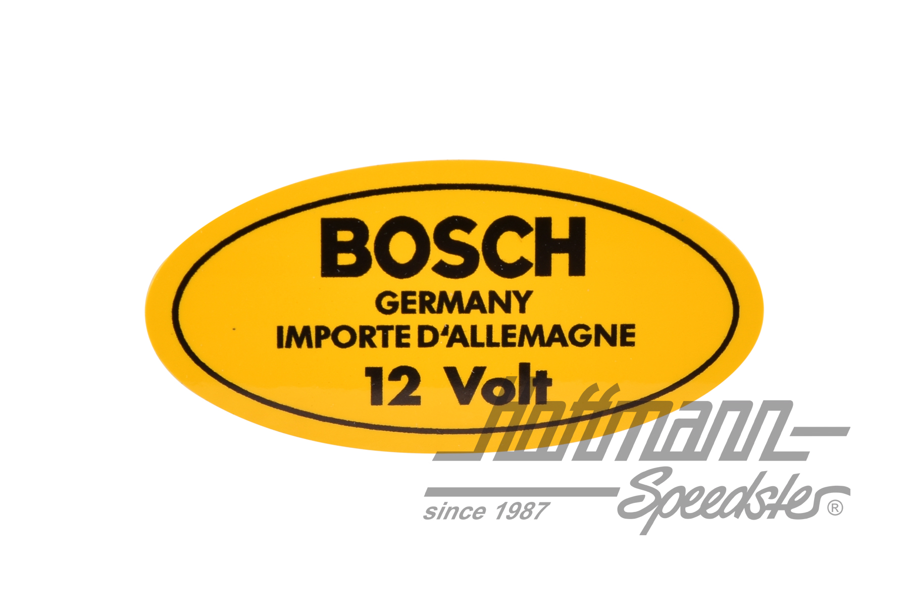 Autocollant "12 Volt", bobine, 8.67-, jaune | 111 0003 A | 021-0194