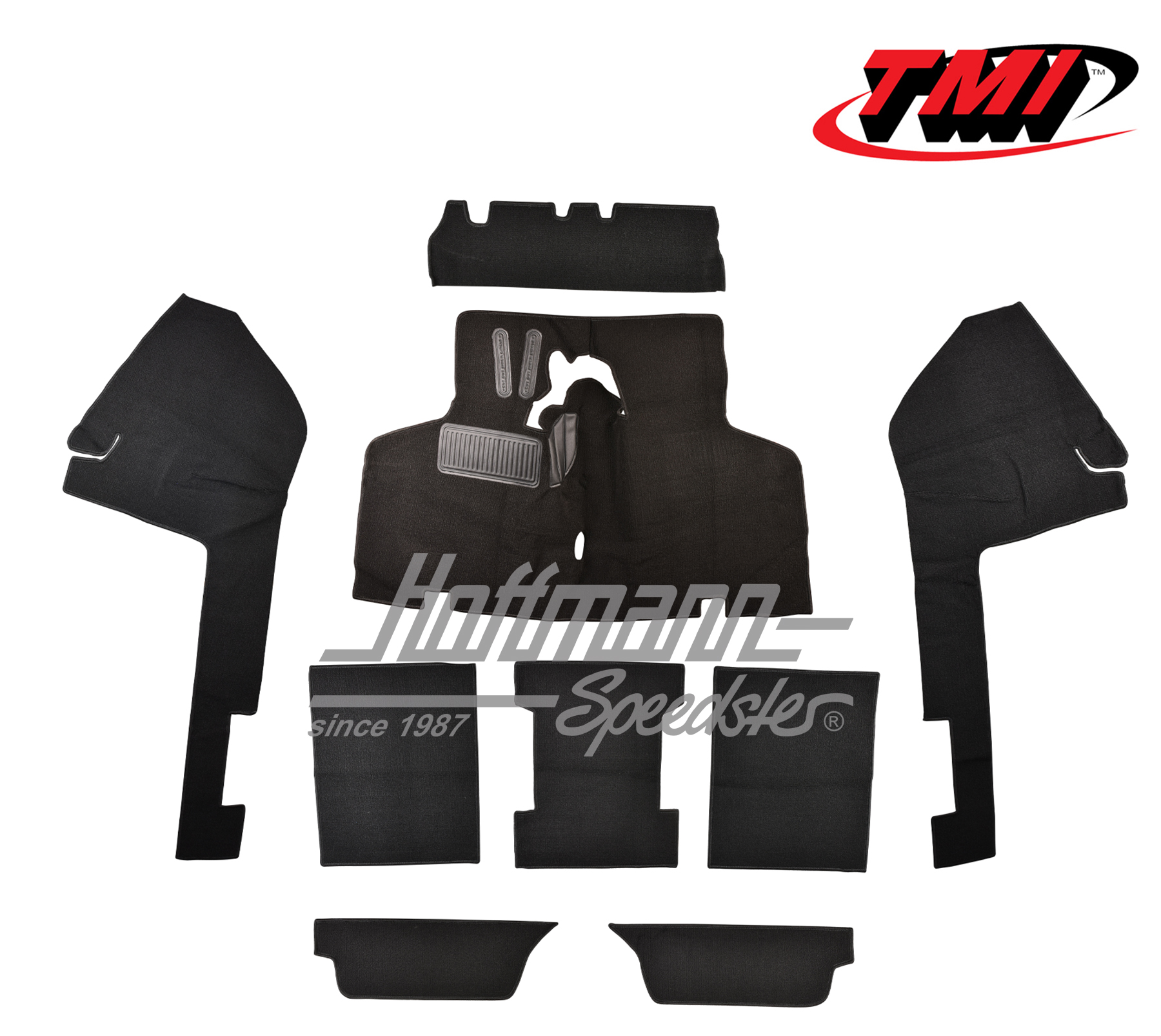 Kit moquettes, Type 3, 8.71-7.73, noir | 34-F3031-301 | 069-9666