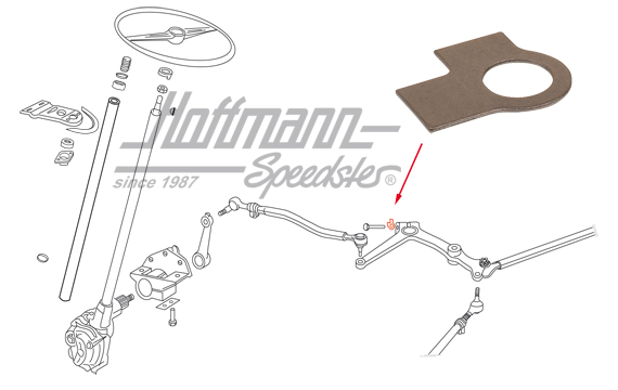 Rondelle d'arrêt, levier de direction, -7.67 | 211 415 751 | 089-3083-24