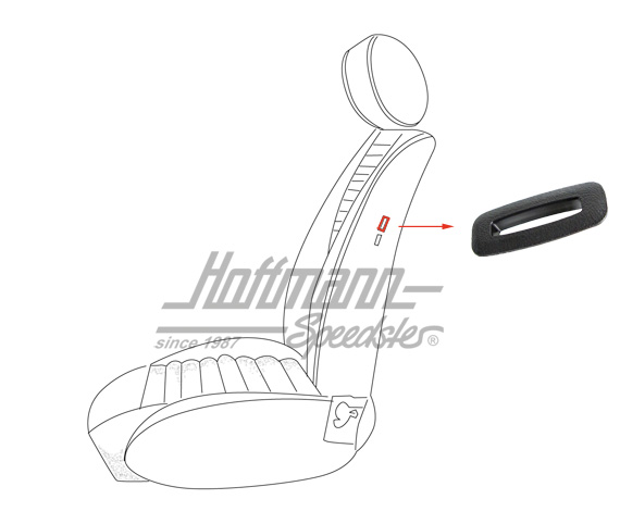 Écran, verrouillage de dossier de siège | 113 881 607 | 055-7079-04
