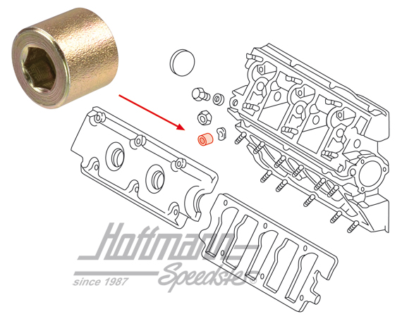 Écrou, carter d'arbre à cames, 911/964/914 | 901 111 271 00 | 530-0670