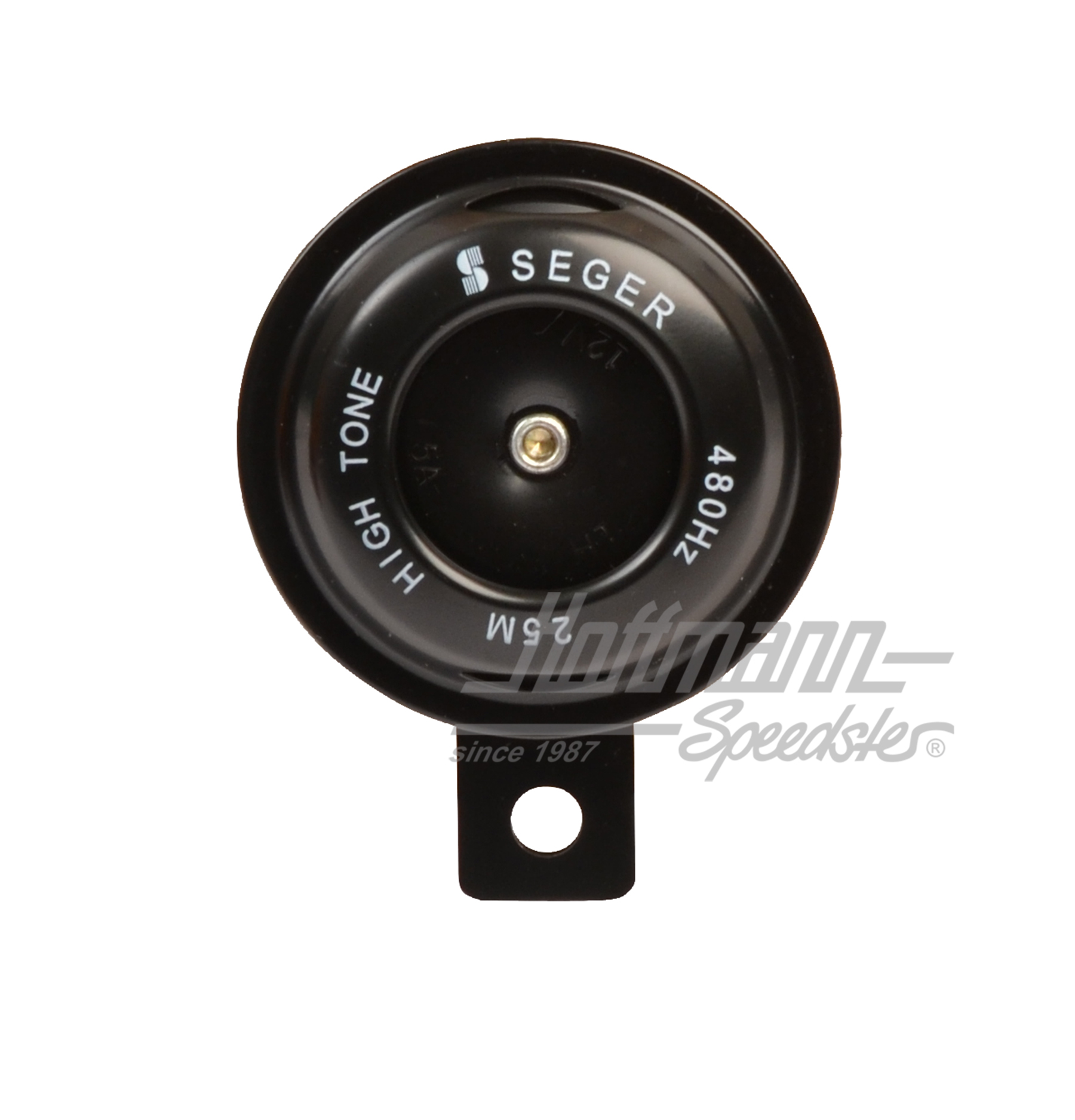 Klaxon, 72mm, haute fréquence 480HZ, noir | 25MI1200 | 200-8013