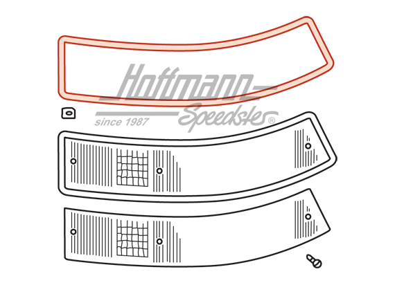 Joint, feu arrière, 911, 69-89, droite                                                              