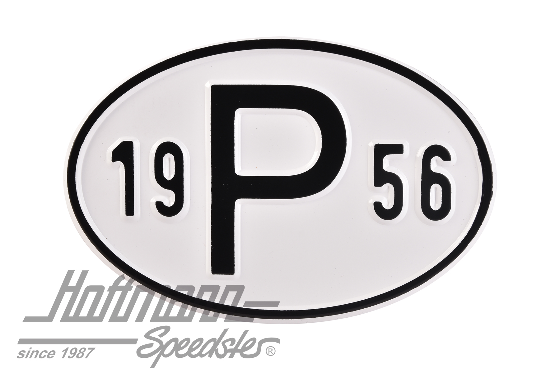 Plaque de nationalité "P", alu, avec année "1956" |  | 020-2405-56