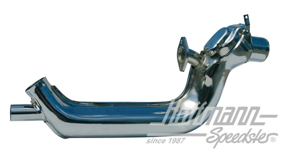 Boîte de chauffage, standard, chromée, droite | 043 255 108 HC | 020-0222