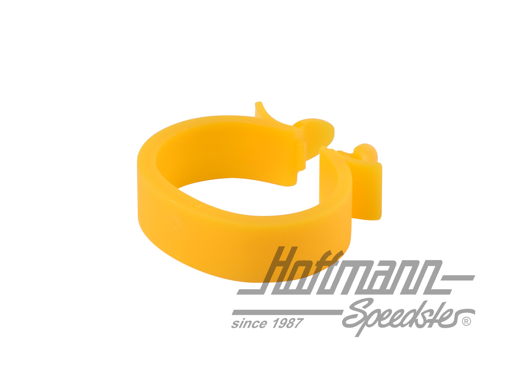 Clip de retenue, 22mm, câble/tuyau, jaune                                                           