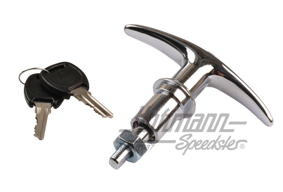 Serrure de capot-moteur, poignée tournante-T                                                        