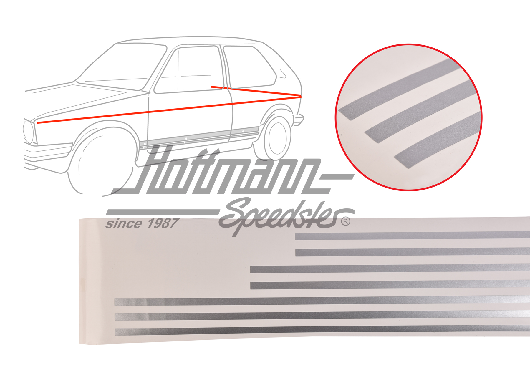 Jeu de moulures, 10mm, argenté | 171 898 524 A | 180-6920-08