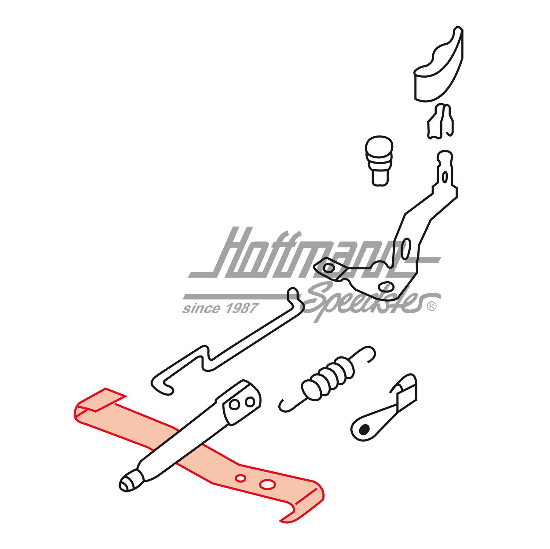 Rondelle d'arrêt, réglage du siège, 8.72-7.75                                                       