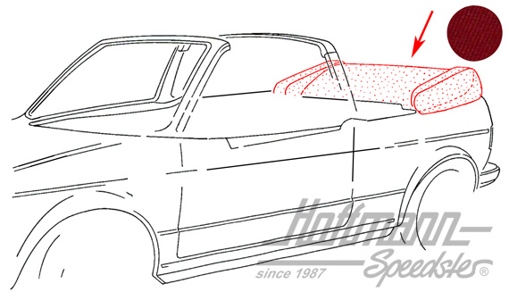 Housse de capote, 8.81-7.93, Sonnenland, rouge |  | 180-4928-60