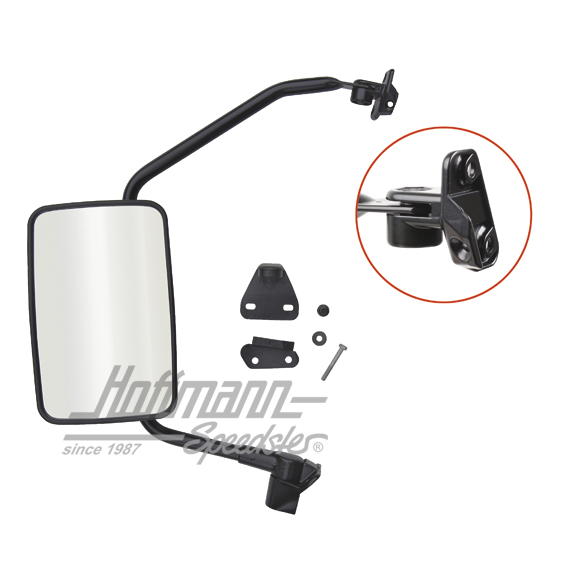 Rétroviseur extérieur, Bus T3, grand, gauche | 251 857 513 F | 370-5117-01