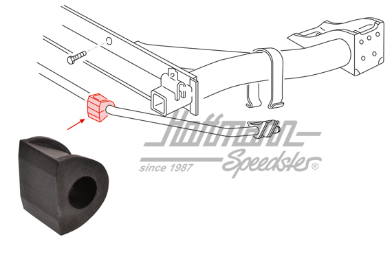 Support en caoutchouc, stabilisateur, AR, intérieur | 171 511 413 | 140-0953