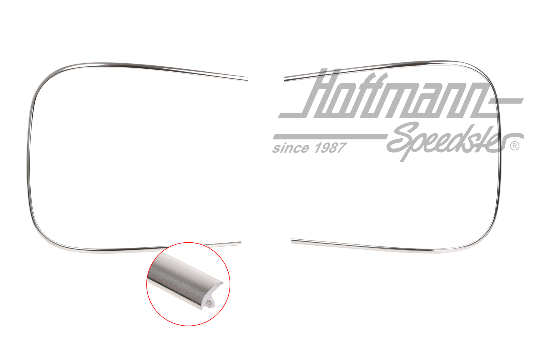 Cadre décoratif, aluminium, lunette arrière, 356 B/C                                                