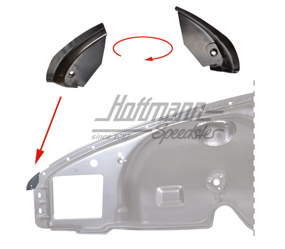 Cornière de tôle, avant, petite, 911, 65-73, gauche | 901 501 303 00 | 590-0069-01