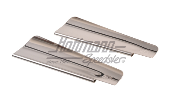 Déflecteur de vent, bras d'essuie-glace, chromé | AAC059 | 020-2061-20