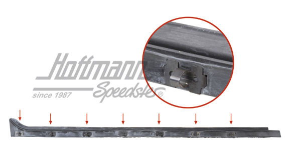 Lèche-vitre, intérieure, 8.64-7.68, gauche                                                          