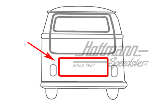 Joint, capot-moteur, Bus T2, 8.71-7.79, Top Qualité | 211 827 711 C | 090-6175