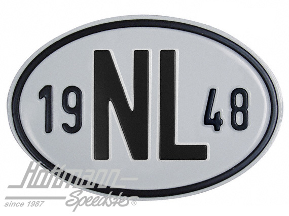 Plaque de nationalité "NL", alu, avec année "1948" |  | 020-2391-48
