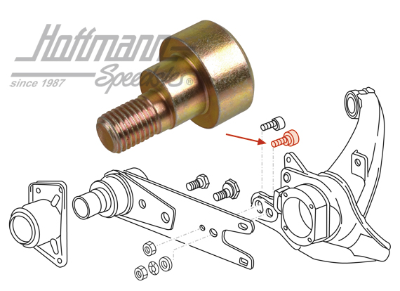 Vis excentrique, train arrière, 911, 74-89                                                          