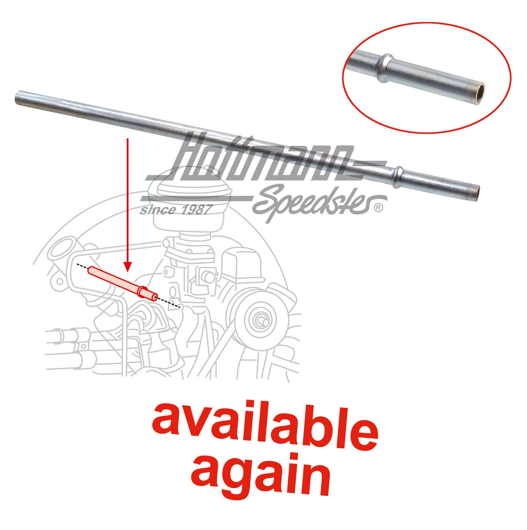 Tuyau de guidage, câble d'accélérateur/turbine, -12.65 | 113 129 893 | 020-3219-04