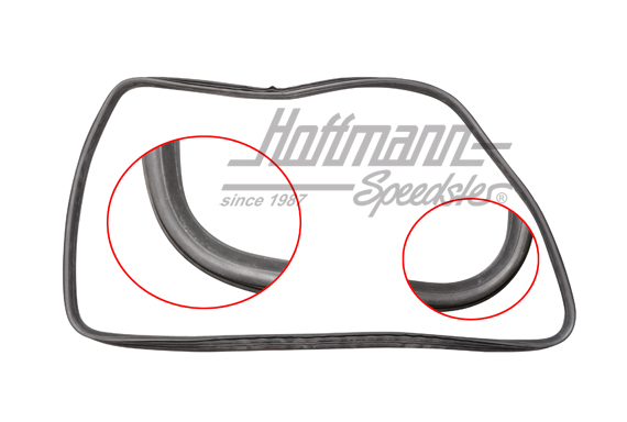 Joint de vitre latérale, Golf 2, sans rainure, gauche                                               