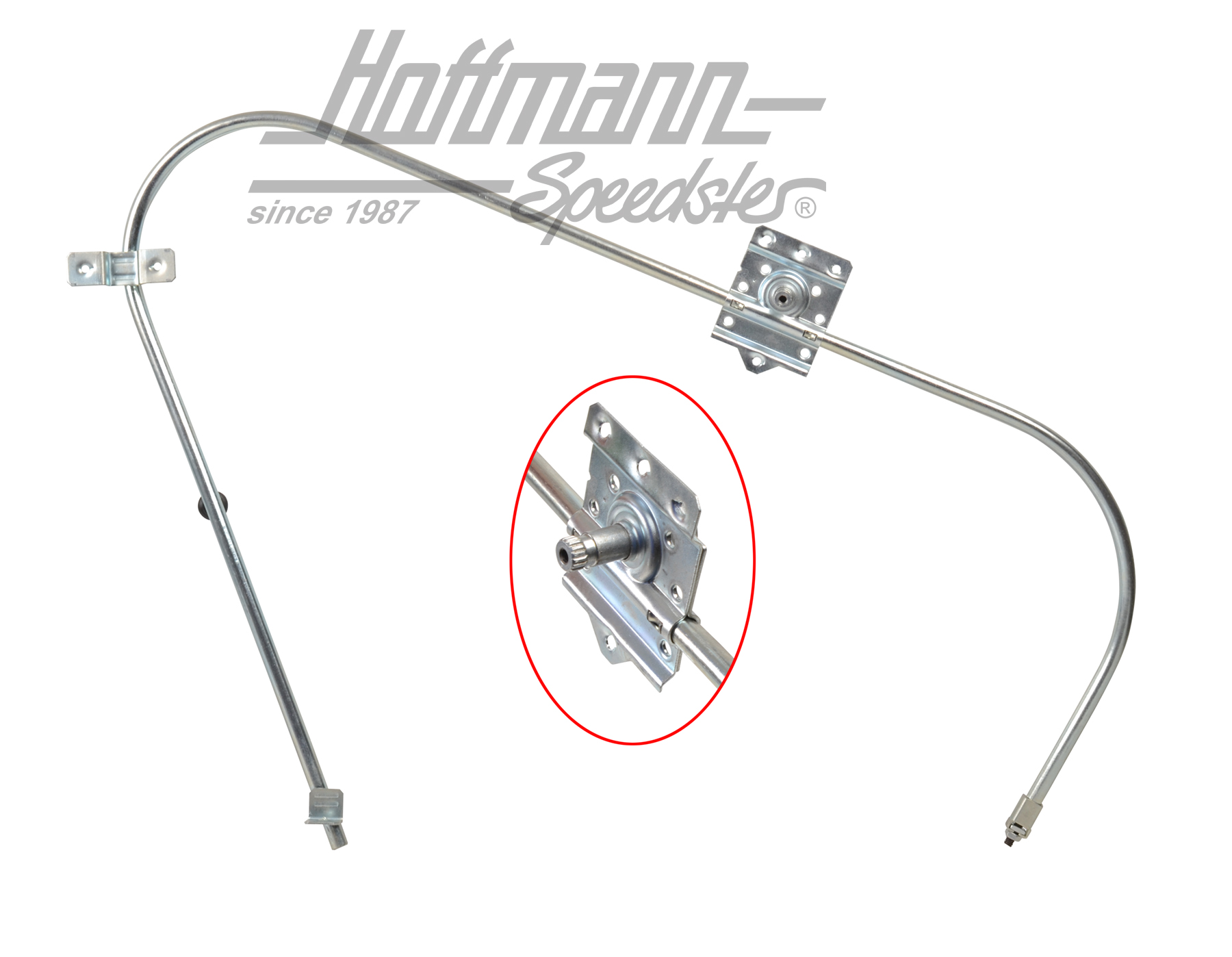 Lève-vitre, Porsche 914, 8.69-7.72, gauche                                                          