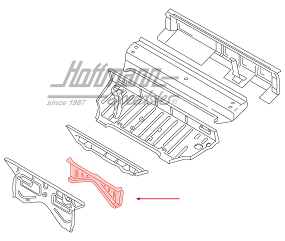 Tôle de pare-boue, avant, Type 181                                                                  