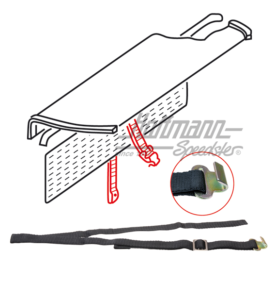 Sangle, banquette arrière, 8.65- | 113 885 741 D | 055-5003-20