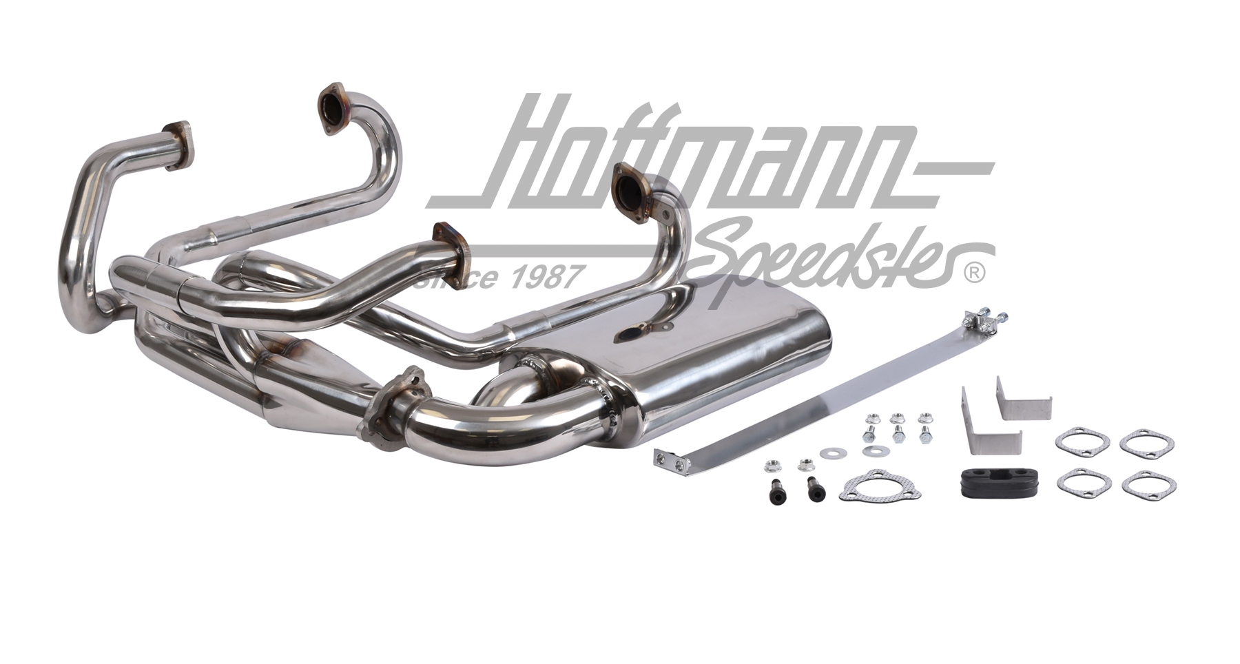 Échappement de sport, latéral, inox, 42mm | --- --- --- | 020-3558-10