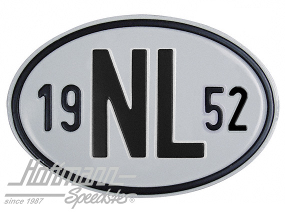 Plaque de nationalité "NL", alu, avec année "1952" |  | 020-2391-52