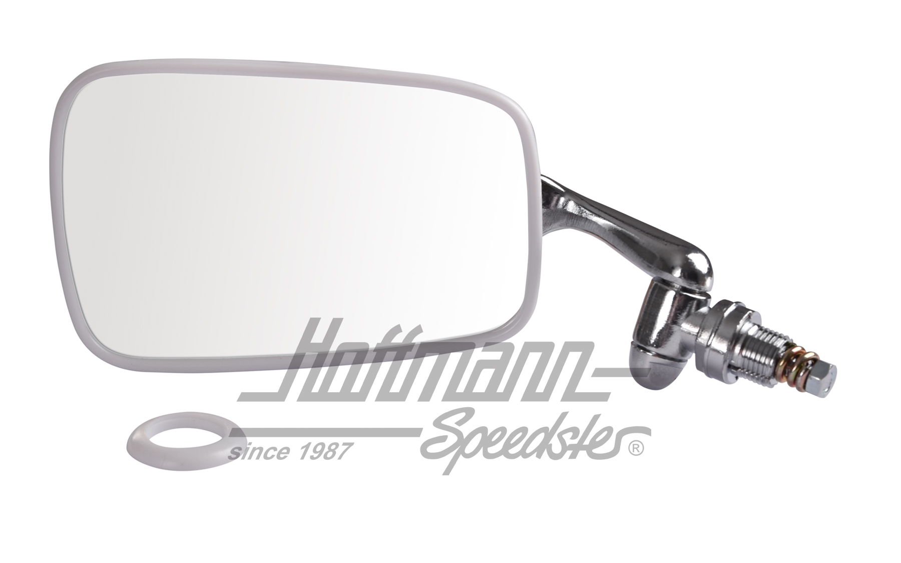 Rétroviseur extérieur, Cox Berline, chromé/blanc, gauche | 113 857 513 D | 045-9201-21