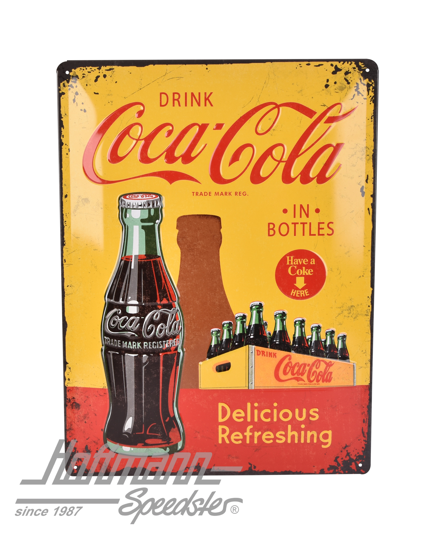 Plaque en tôle, 300x400mm, COCA-COLA |  | 021-0176-90