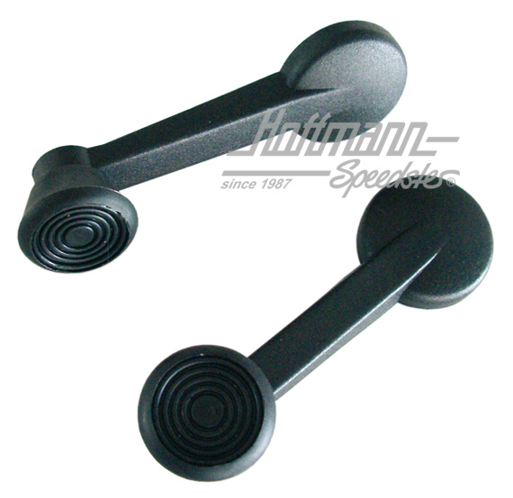 Manivelle de vitre, standard, noire, -7.74 | 111 837 581 J | 020-2370