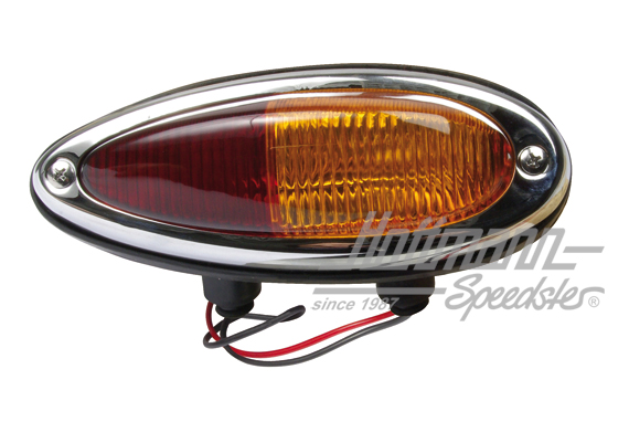 Feu arrière, complet, orange/rouge, droite (M1)                                                     