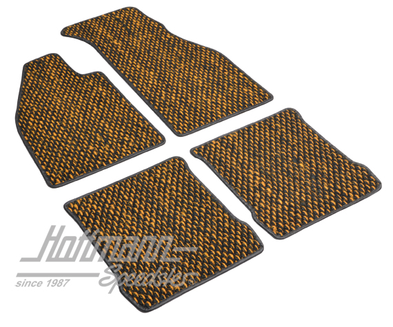 Tapis de sol, en coco, 8.72-, jaunes/noirs | ZVW 2DYL | 020-5381-56