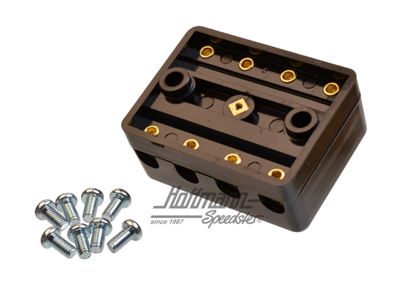 Boîte à fusibles avec couvercle, quadruple                                                          