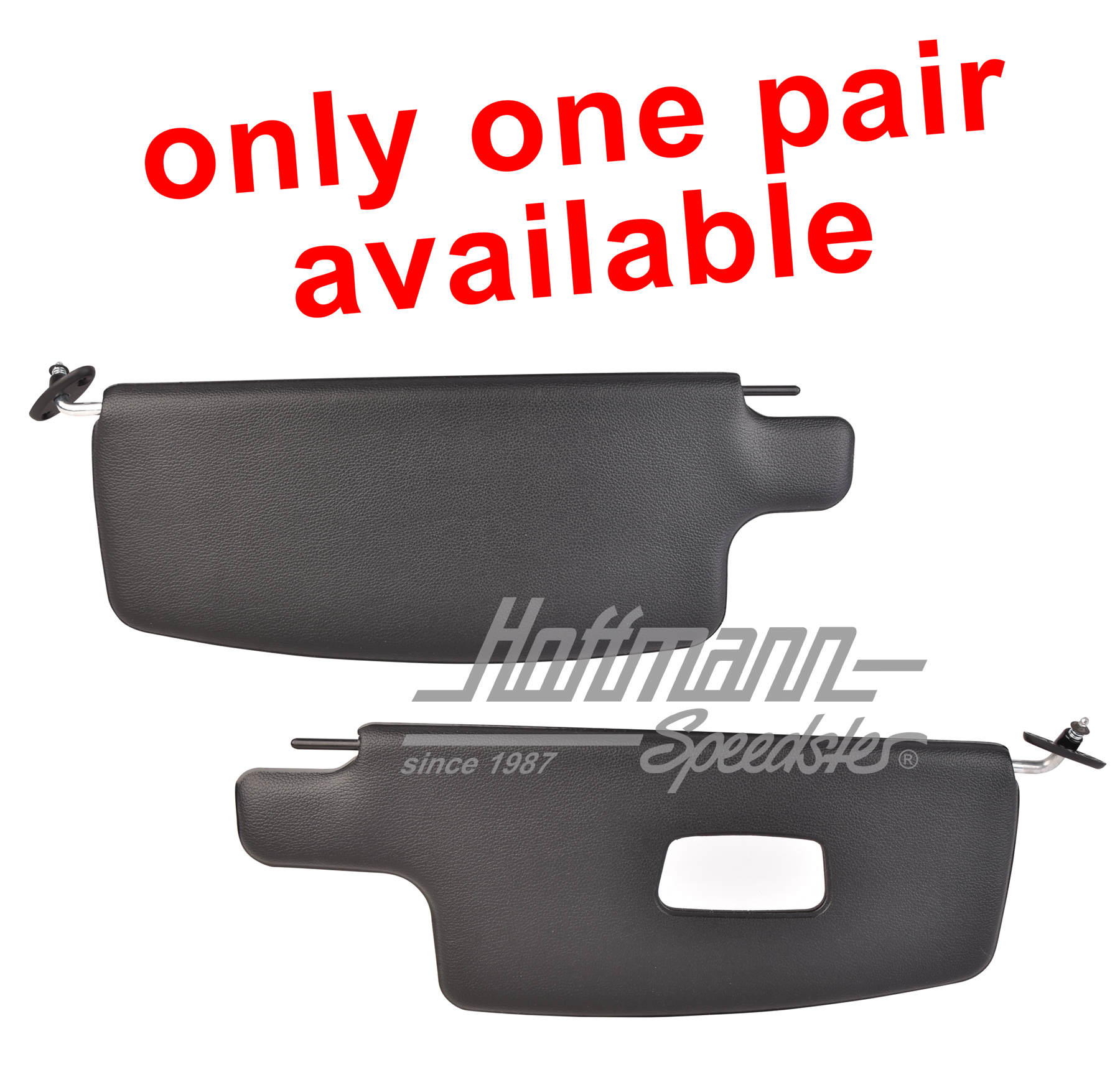 Pare-soleils, noirs, avec miroir, Cox Berline/Cabriolet, .68- | 21-1033-211 | 055-7359X10