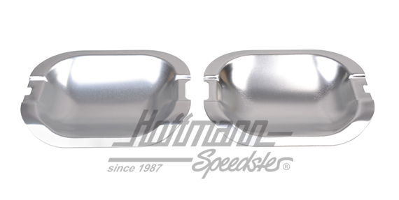 Coquilles de poignées de porte, alu, Golf 3, 11.91-, 2-portes                                       