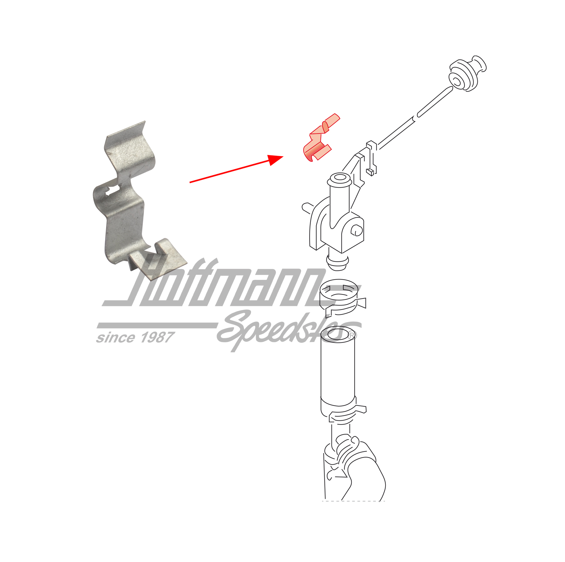 Crampon, vanne de chauffage, Bus T4, 9.90-6.03 | 701 819 679 | 401-2124