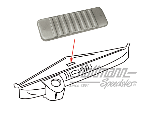 Cache de compartiment d'autoradio, Bus T1, 3.55-7.66 | 211 805 181 | 089-4035