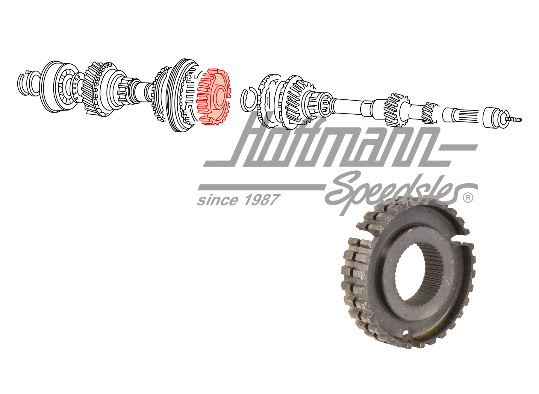 Corps synchronisé, 3/4-vitesses | 002 311 309 | 020-4570-43