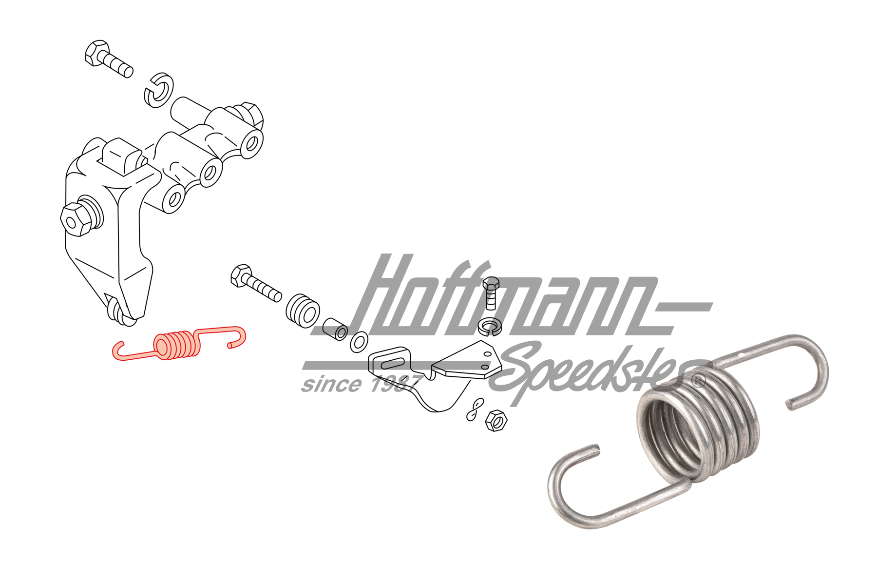 
Ressort, régulateur de force de freinage
, Golf 1 | 171 612 339 | 160-2810